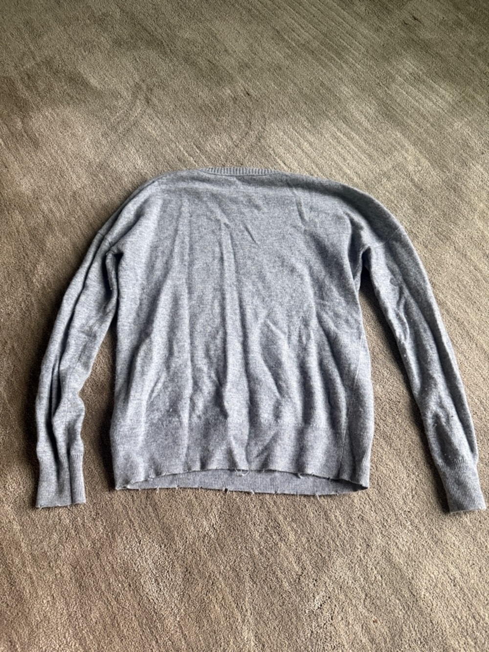 Zadig and Voltaire crystal leaf wool cashmere sweater distressed - Picture 5 of 5